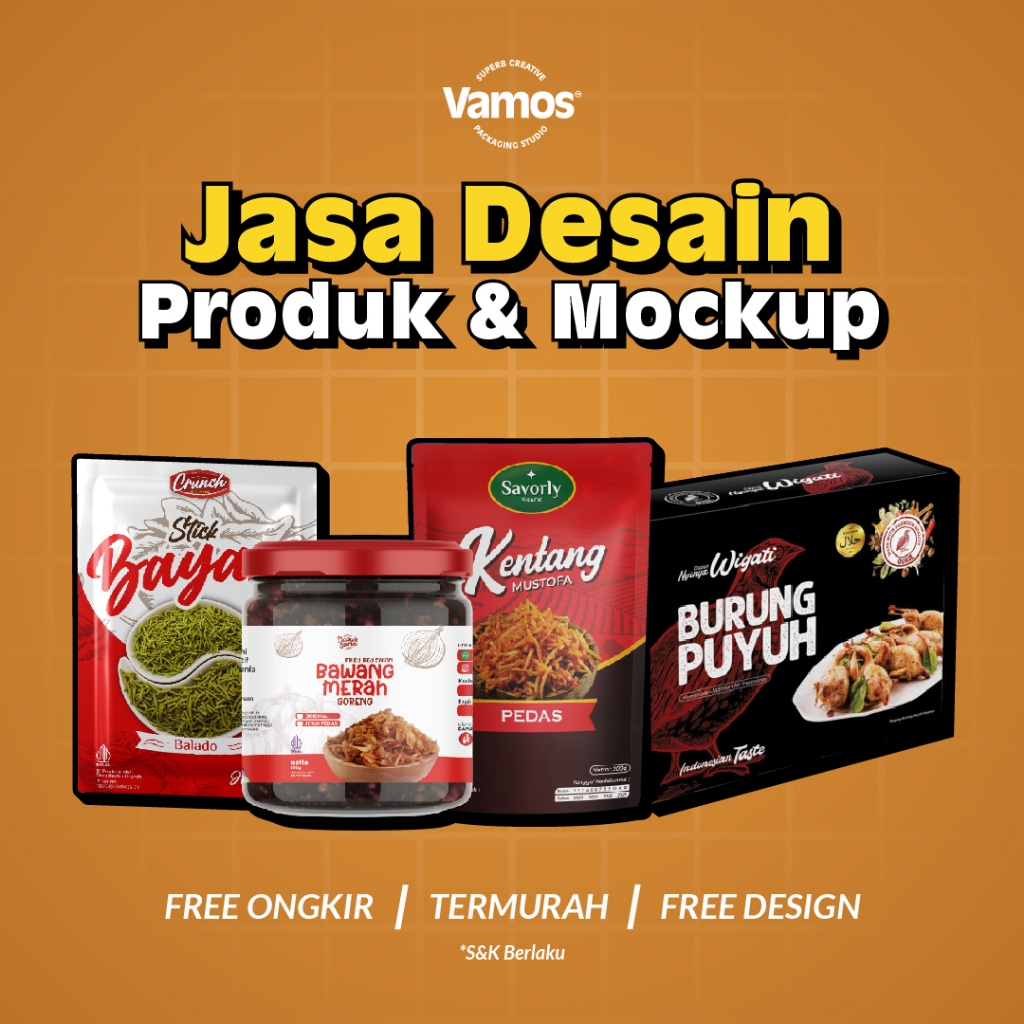 Custom Packaging | Jasa Desain Logo Kemasan Standing Pouch/Sachet/Box/Sticker Label