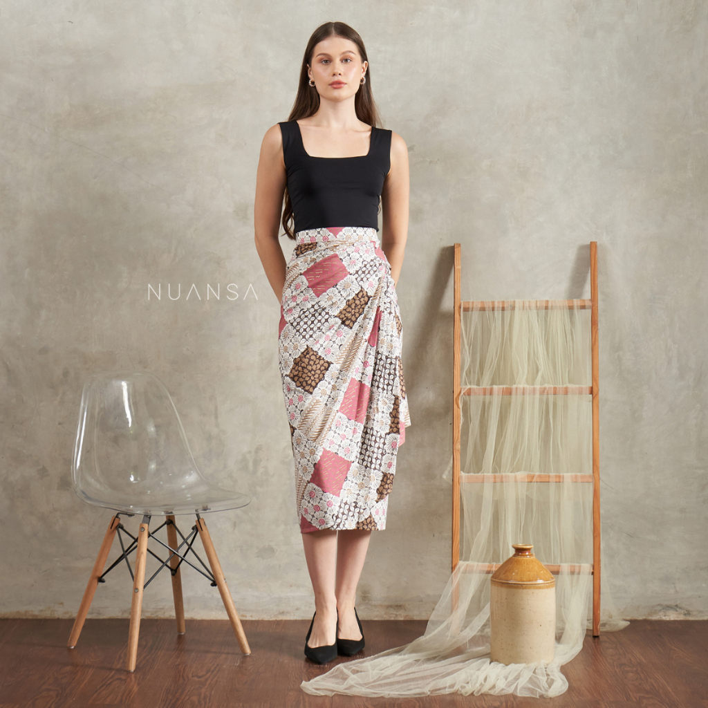 NUANSA - Rok Lilit Batik Panjang Bahan Premium Silk