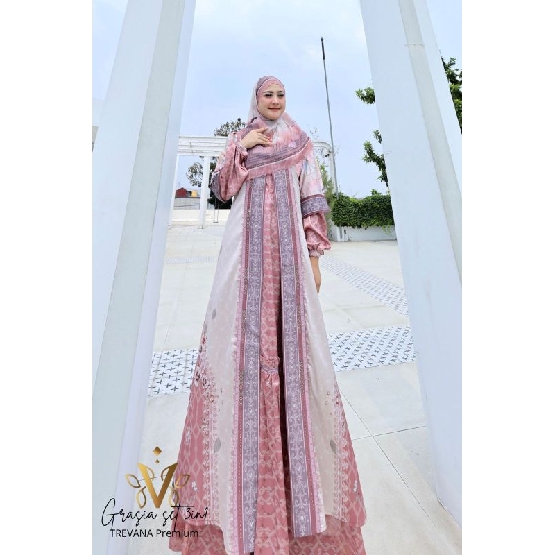 (COD) New Gamis Syari Grasia by Trevana Collection