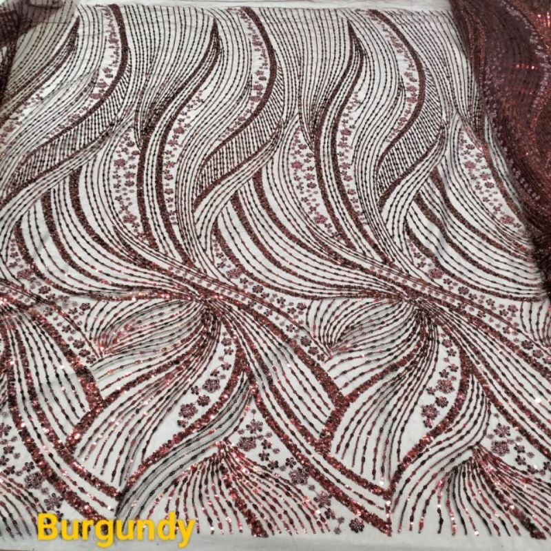 BAHAN/KAIN TILLE FULL PAYET/KAIN KEBAYA