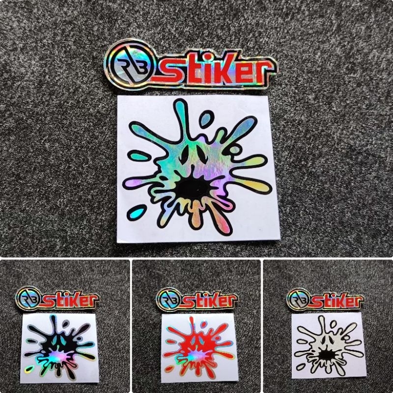 

Stiker cutting BERCAK warna lucu stiker motor helm