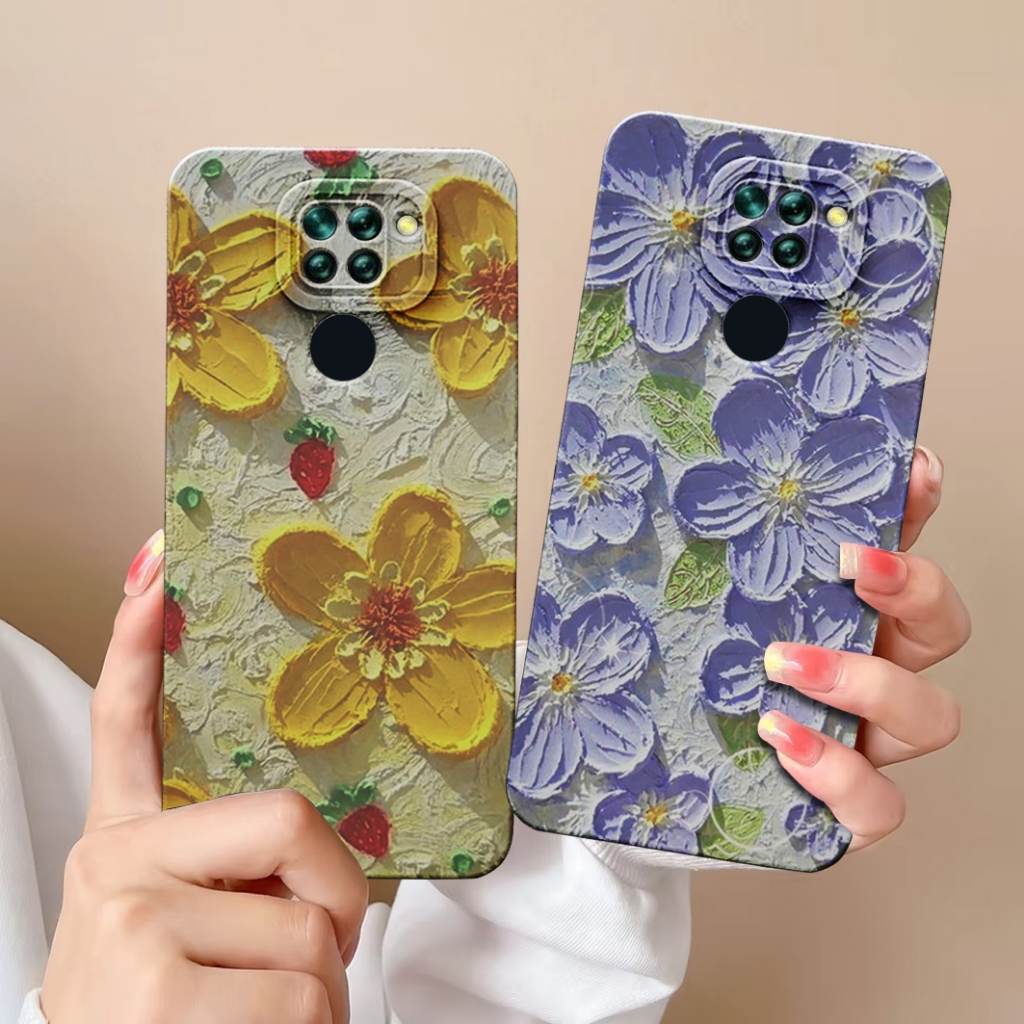 Softcase Redmi Note 9/Redmi Note 9 Pro Motif Bunga - Case Kekinian - Case Terbaru - Case keren - GOZ