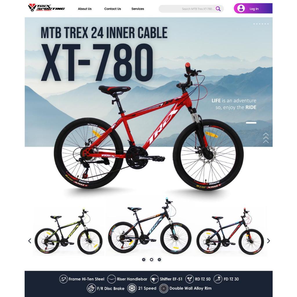 (BATAM) Sepeda Gunung 24 MTB TREX REM CAKRAM