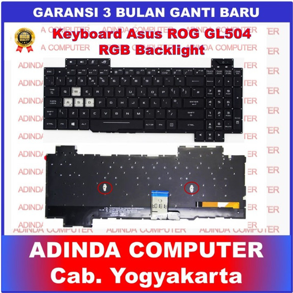 Keyboard ASUS ROG Strix GL504 GL504G GL504GM GL504V GL504GS GL504GV RGB Backlight