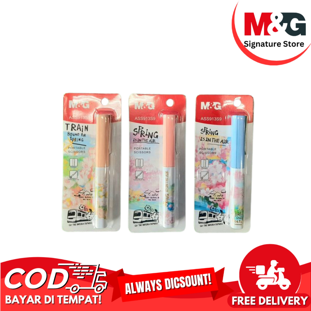 

Gunting Potabel M&G Portable Scissors M&G Spring In The Air 4 Warna Dengan Penutup 3ASS913S9