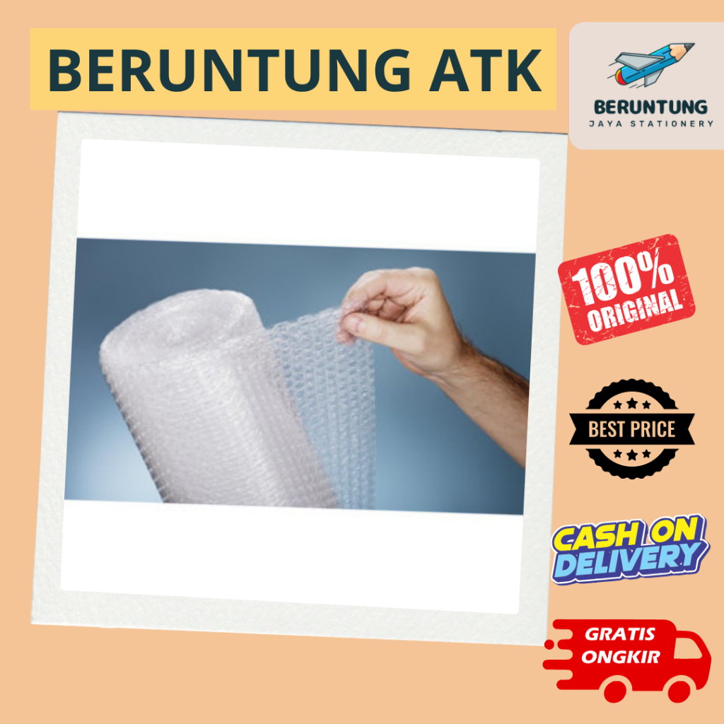 

Bubble Wrap Tambahan Packing Ukuran 50cm atau setengah meter pilih jika anda ingin paket anda lebih