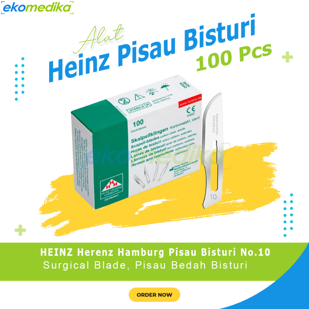 Pisau Bisturi Aesculap B Braun  / Heinz Herenz Hamburg No.10 ; 11 ; 12 ; 15 ; 20 ; 21 ; 22;  23 ; 24