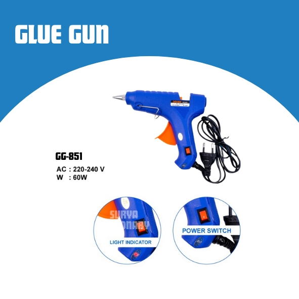 

(PCS) GLUE GUN JOYKO GG-851 / JOYKO GG-851 / GLUE GUN / LEM TEMBAK JOYKO