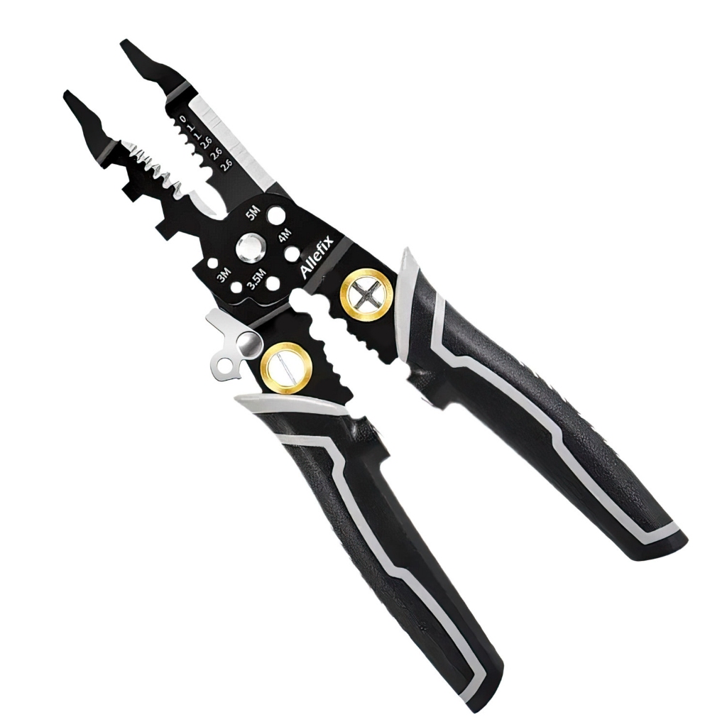 Allefix Tang Potong Kupas Kabel Tang Stripper multifungsi 8 IN 1 - 6685
