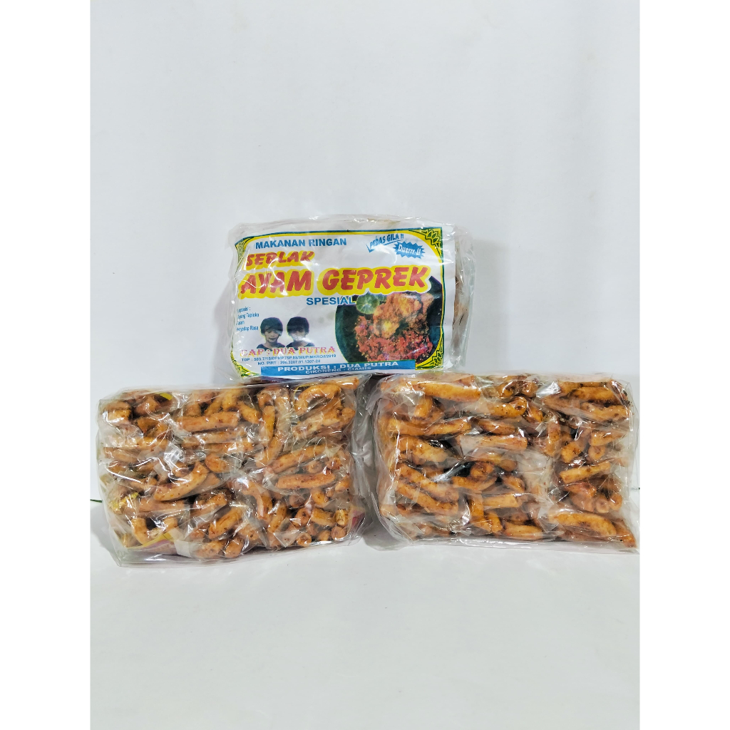 

cemilan ayam geprek/cemilan pedas/snackperkasa/1 pak isi 20pcs
