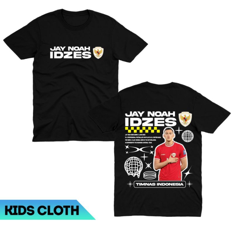 BISA COD KAOS ANAK JAY NOAH IDZES TIMNAS INDONESIA PLAYER BAJU ANAK JAY NOAH IDZES