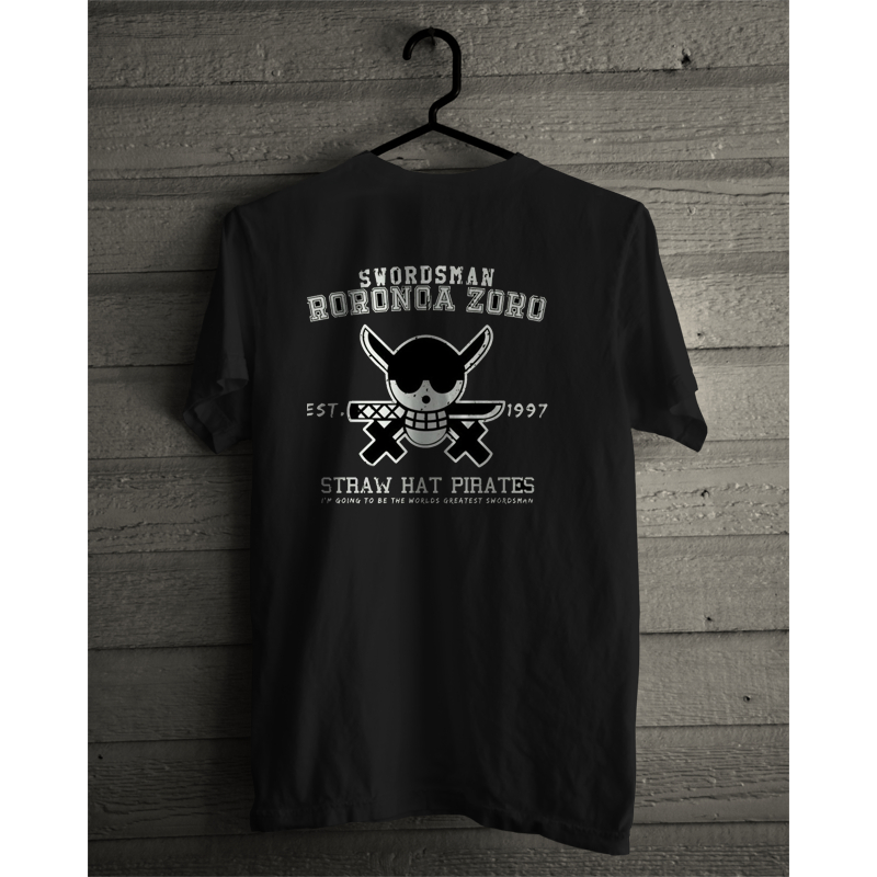 baju kaos sablon one piece Zoro
