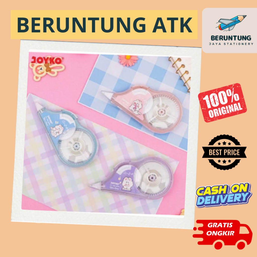 

Tip-Ex Kertas Joyko Lucu CT-522GTM pastel