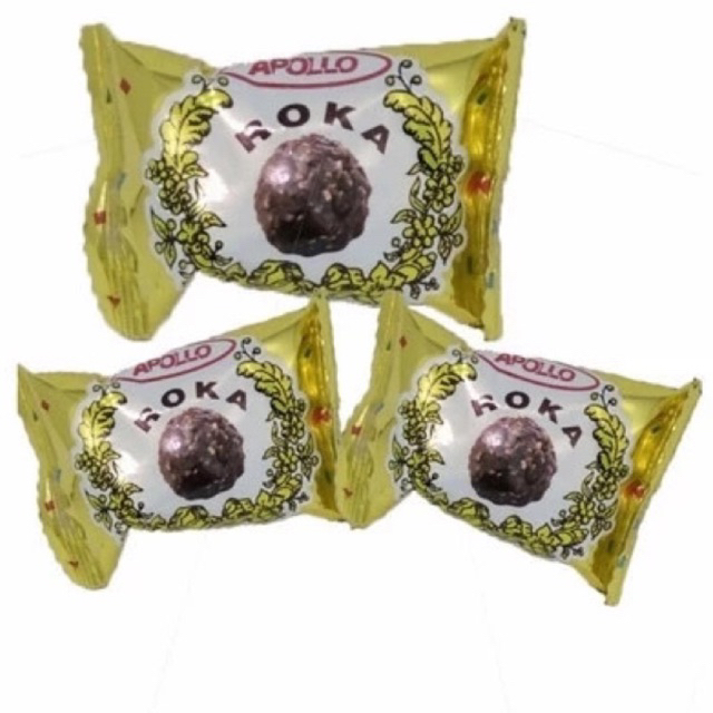 

APOLLO ROKA WAFER BALL 6 GR COKLAT BOLA ROKA MALAYSIA SATUAN ECERAN 6 GRAM 1 PCS