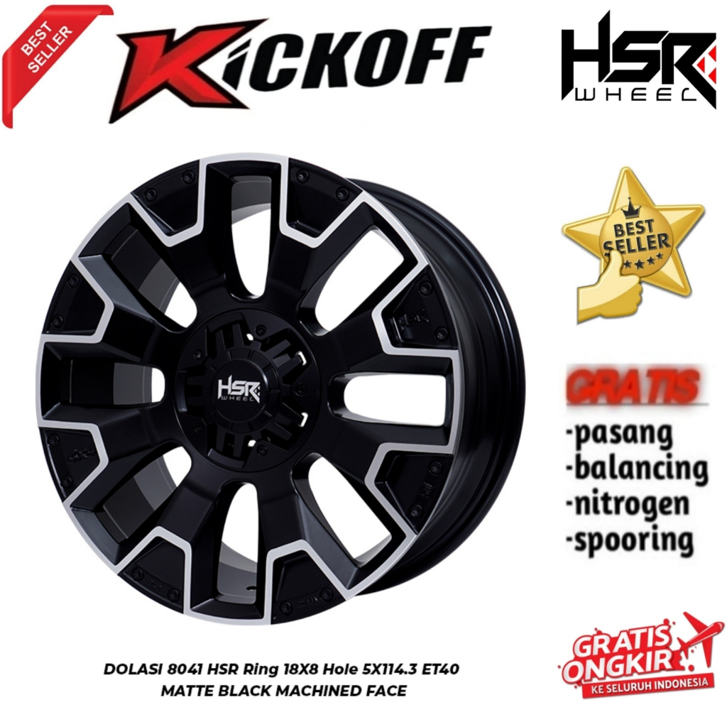 VELG RING 18 HSR DOLASI UNTUK MOBIL SPORTAGE XTRAIL CRV ZENIX CAPTIVA OUTLANDER DLL