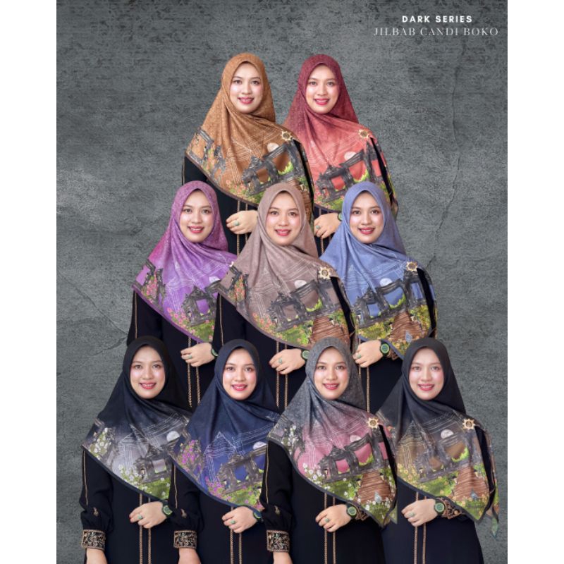 [Dark Series] Jilbab Suhita Candi Boko By Khilma Anis