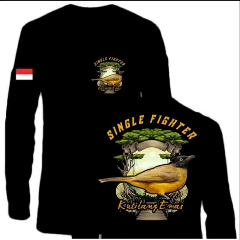 KAOS TANGAN PANJANG SINGLE FIGHTER KUTILANG EMAS //  KUTILANG