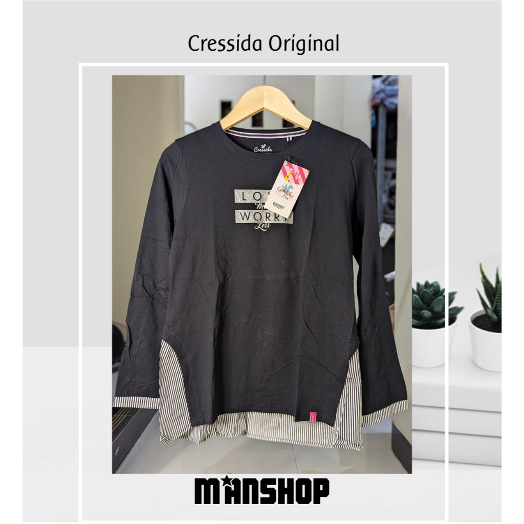 Cressida Tops Lengan Panjang Cresida Atasan Wanita Original