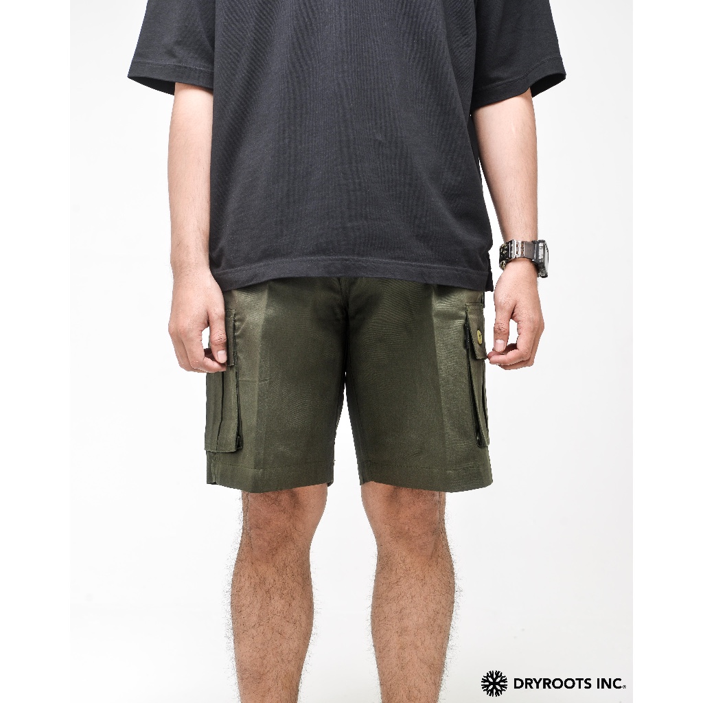 Dryroots Inc Short Pants Celana Pendek Cargo Style Slim Olive Green