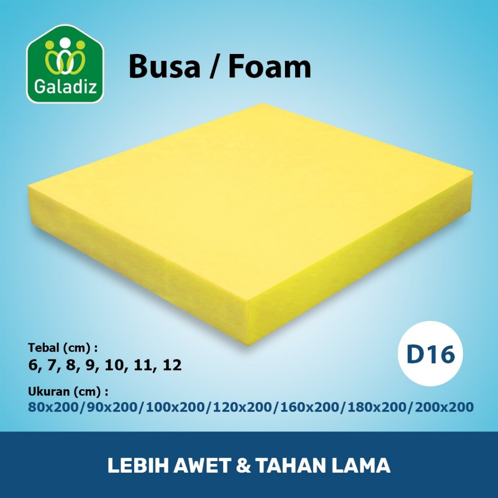 BUSA LEMBARAN (DENSITY 16) BUSA KUNING ( TEBAL 6 CM - 12 CM )