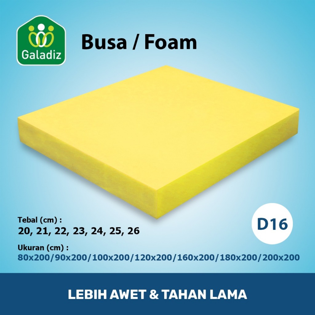 BUSA LEMBARAN (DENSITY 16) BUSA KUNING ( TEBAL 20 CM - 26 CM )
