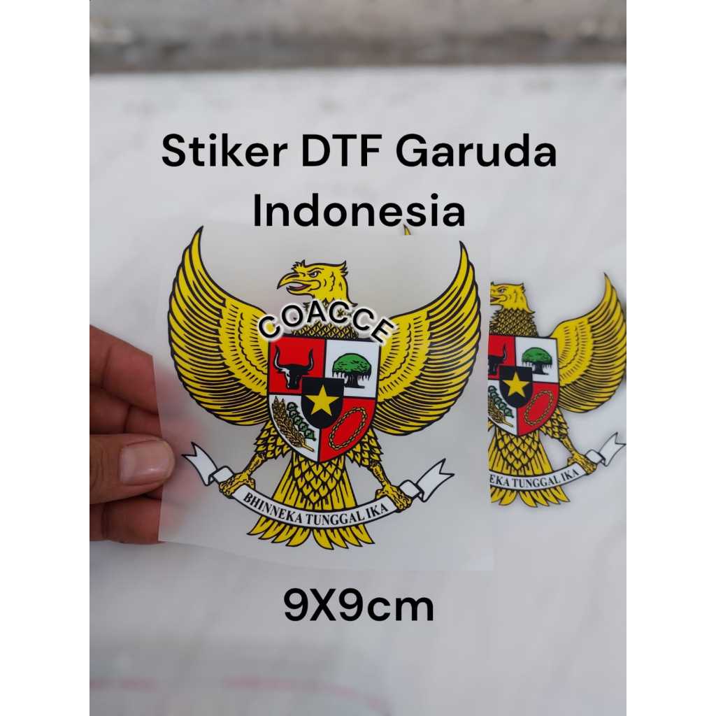 

Stiker Gosok DTF Lambang Garuda Indonesia Jakarta Ukuran 9X9cm