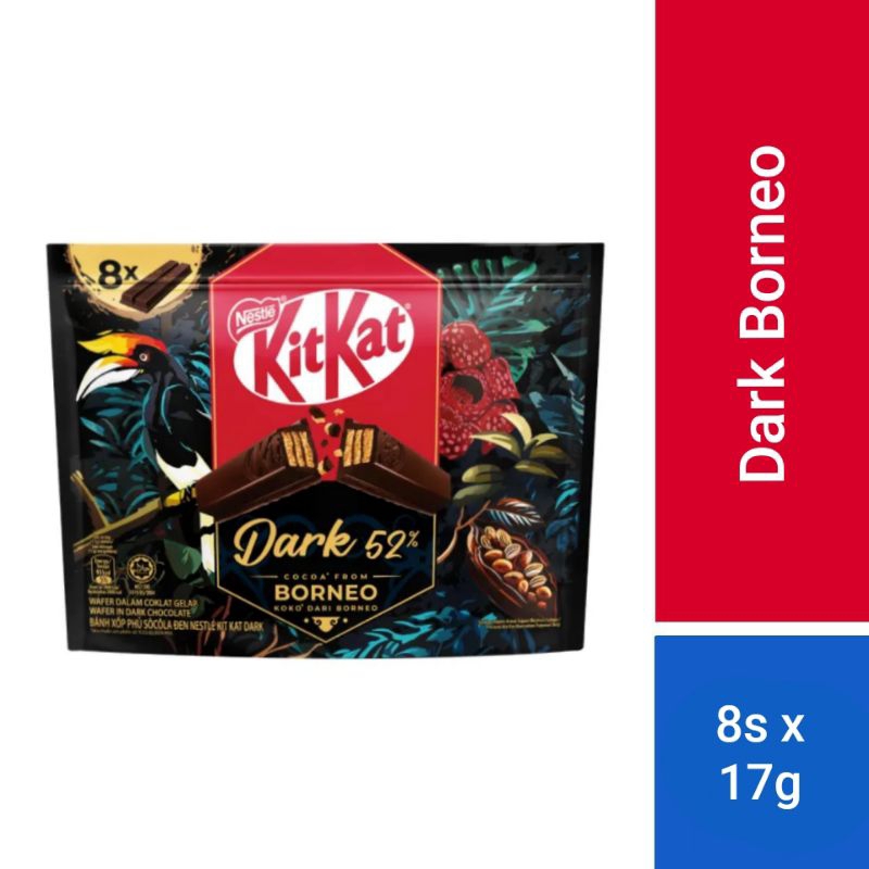 

NESTLE KITKAT Dark Borneo Coklat Malaysia (17g x 8 pcs)