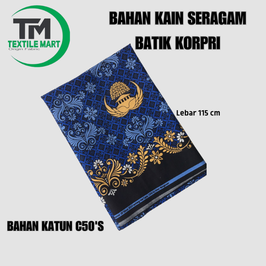 KAIN KORPRI MOTIF TERBARU C50'S 2024 RESMI BATIK SERAGAM KAIN KORPRI