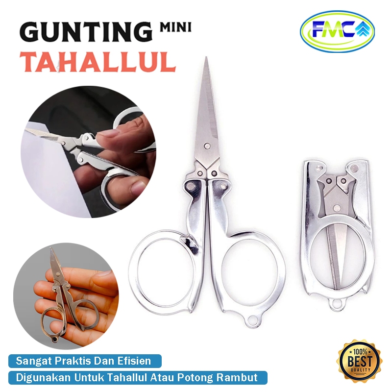 

Gunting Lipat Besi Kecil Gunting Lipat Mini Tajam Stainless Trip Foldable Scissor Small Hero Kecil Gunting Ibu Hamil Lipat Praktis Murah Gunting Lipat Kecil Untuk Tahallul Perlengkapan Haji dan Umroh