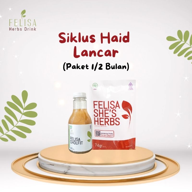 

Paket Siklus Wanita Lancar | Bundle Felisa She's Herbs & Felisa Cholfit | Jamu Wanita