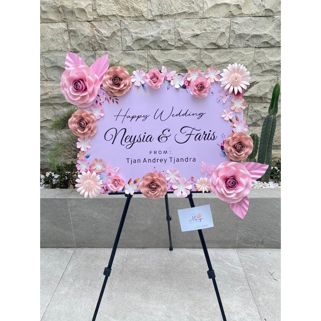 KARANGAN PAPAN BUNGA KERTAS / PAPER FLOWER BOARD