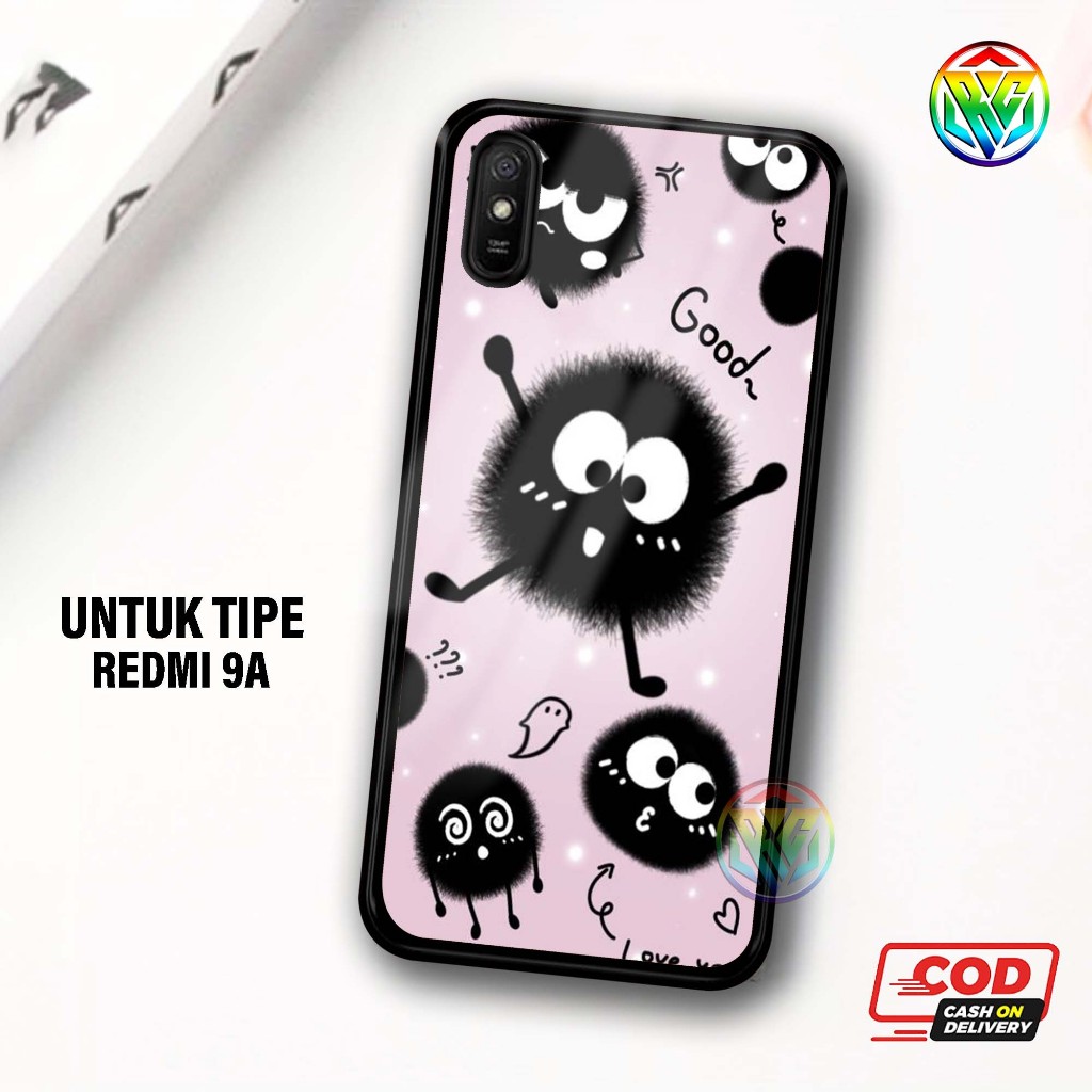 Real Case Xiomi Redmi 9A Terbaru Case kilau - New Case Glossy casing Hp Xiomi Redmi 9A [Motif LUCK] 