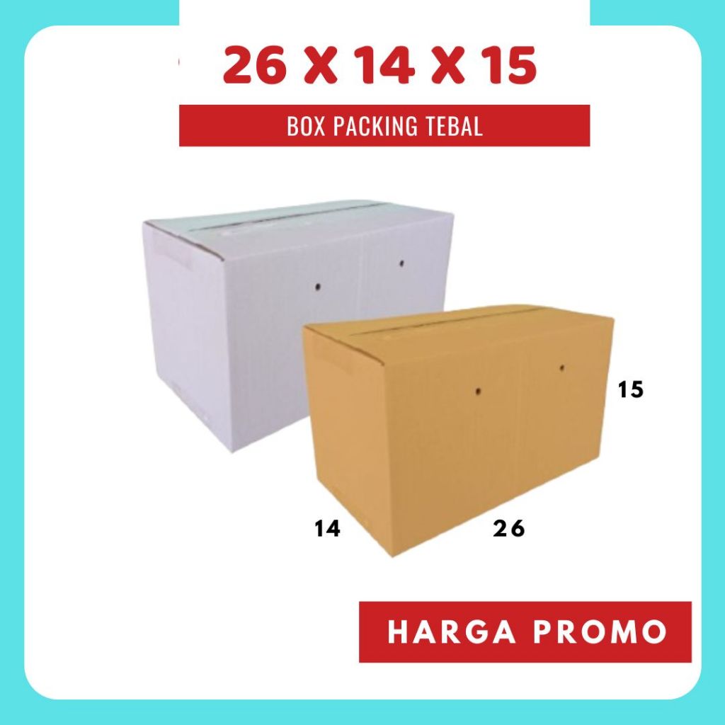 

Box 26x14x15 AMDK 120ml Isi 24 Kardus Packing Karton Dus Kotak Kemasan Air Minum Obat Madu