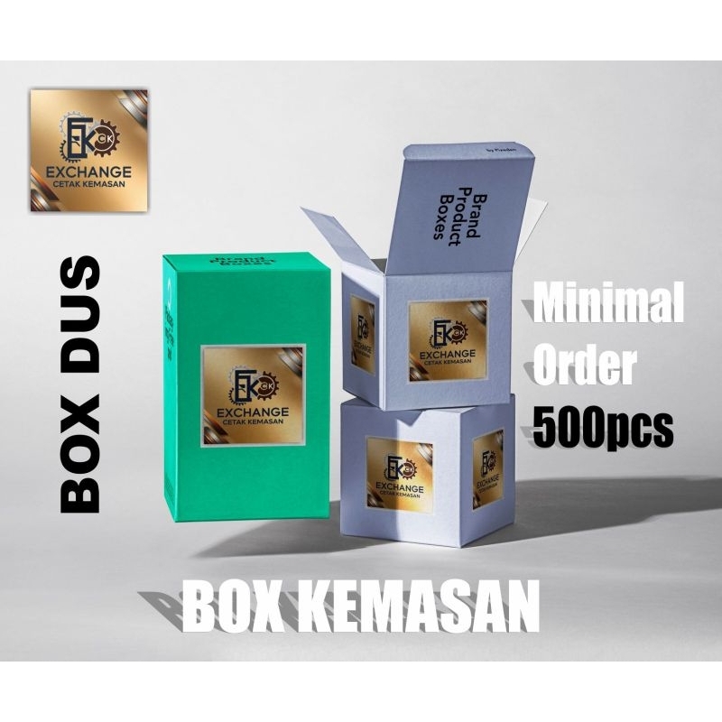 

cetak box dus custom parfum skincare liquid makanan___ desain logo sesuai request anda