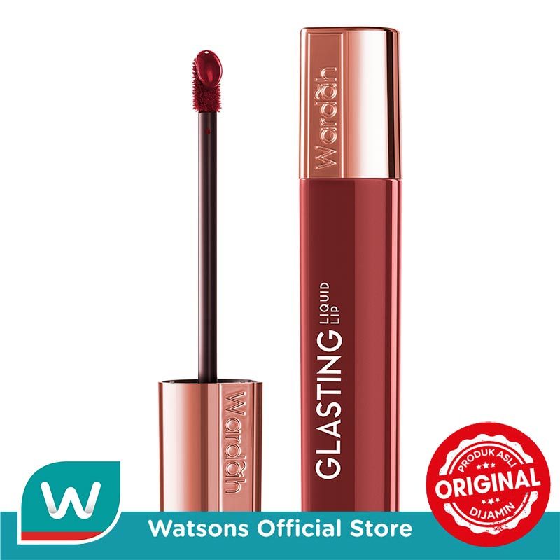 Wardah Glasting Liquid Lip 08 Plush Pome 3.5g
