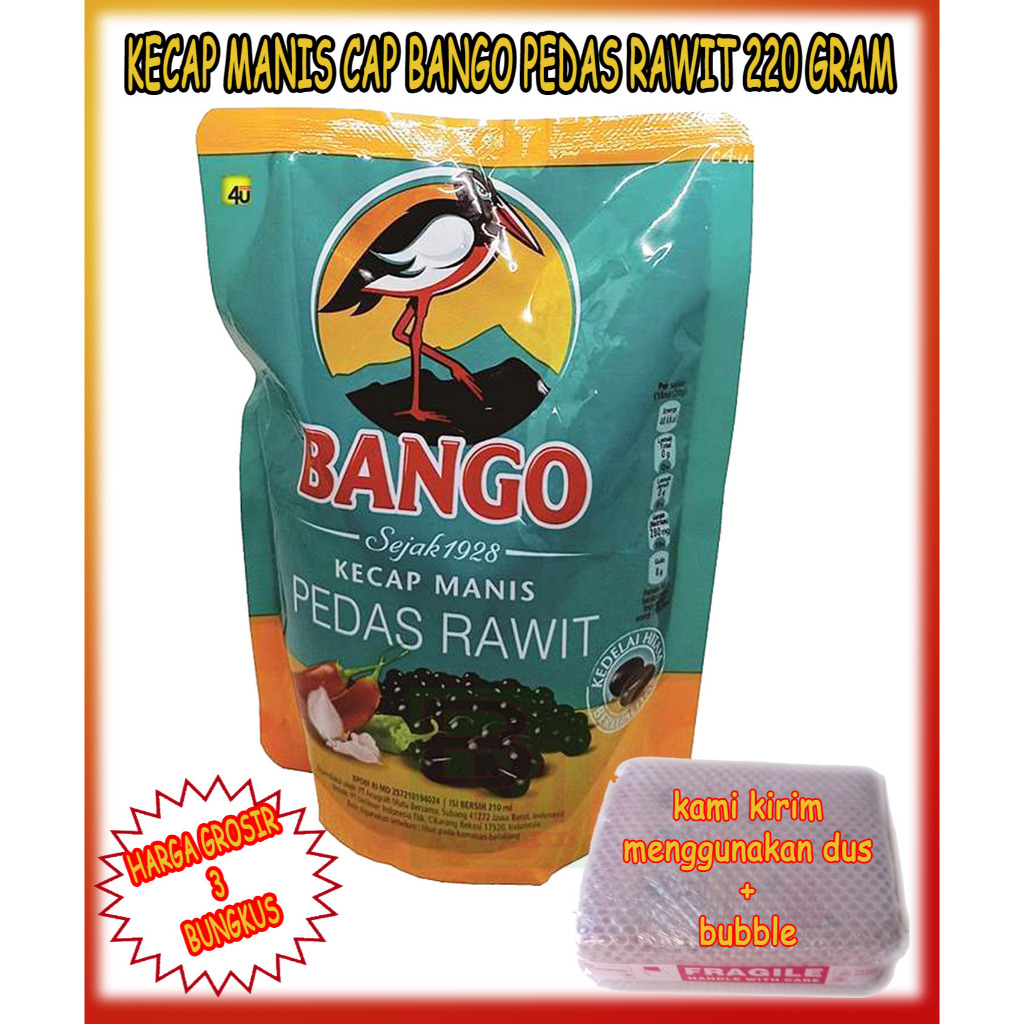 

Kecap Manis Cap Bango Pedas Rawit 220 gram