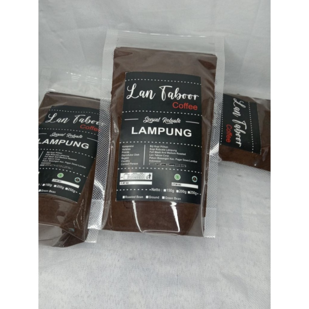 

Bubuk Kopi Lampung Asli original 1 Kg Spesial Robusta Murni 150 gram.