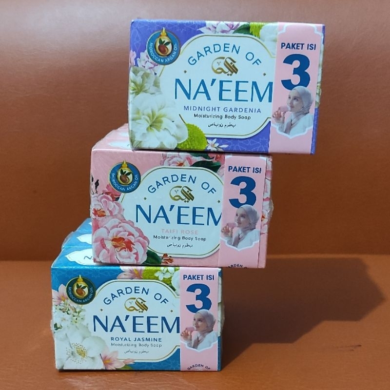 naeem sabun batang 75gr ( 3 PCS ) Garden Of Naeem