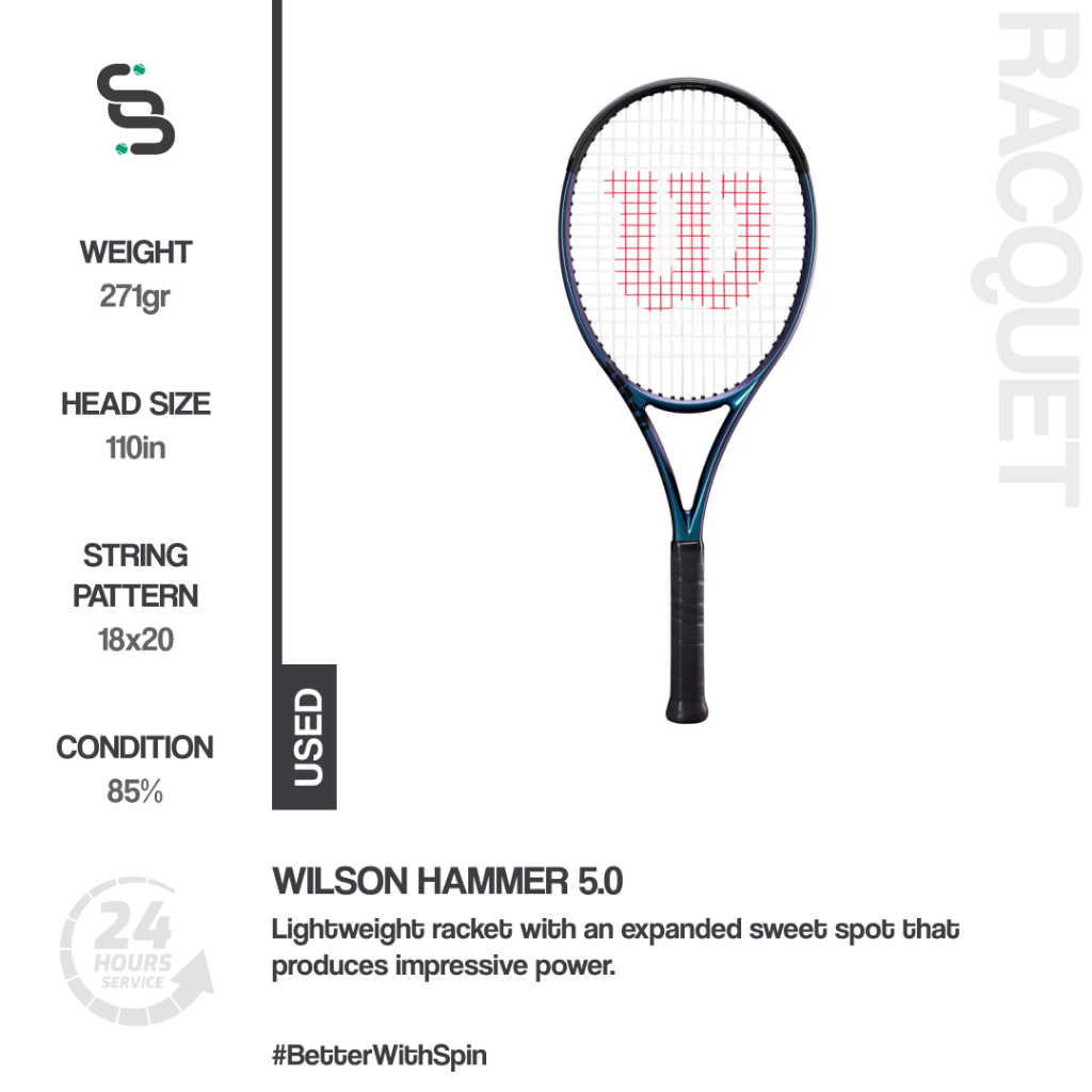 Raket Tenis Bekas Wilson Hammer 5.0