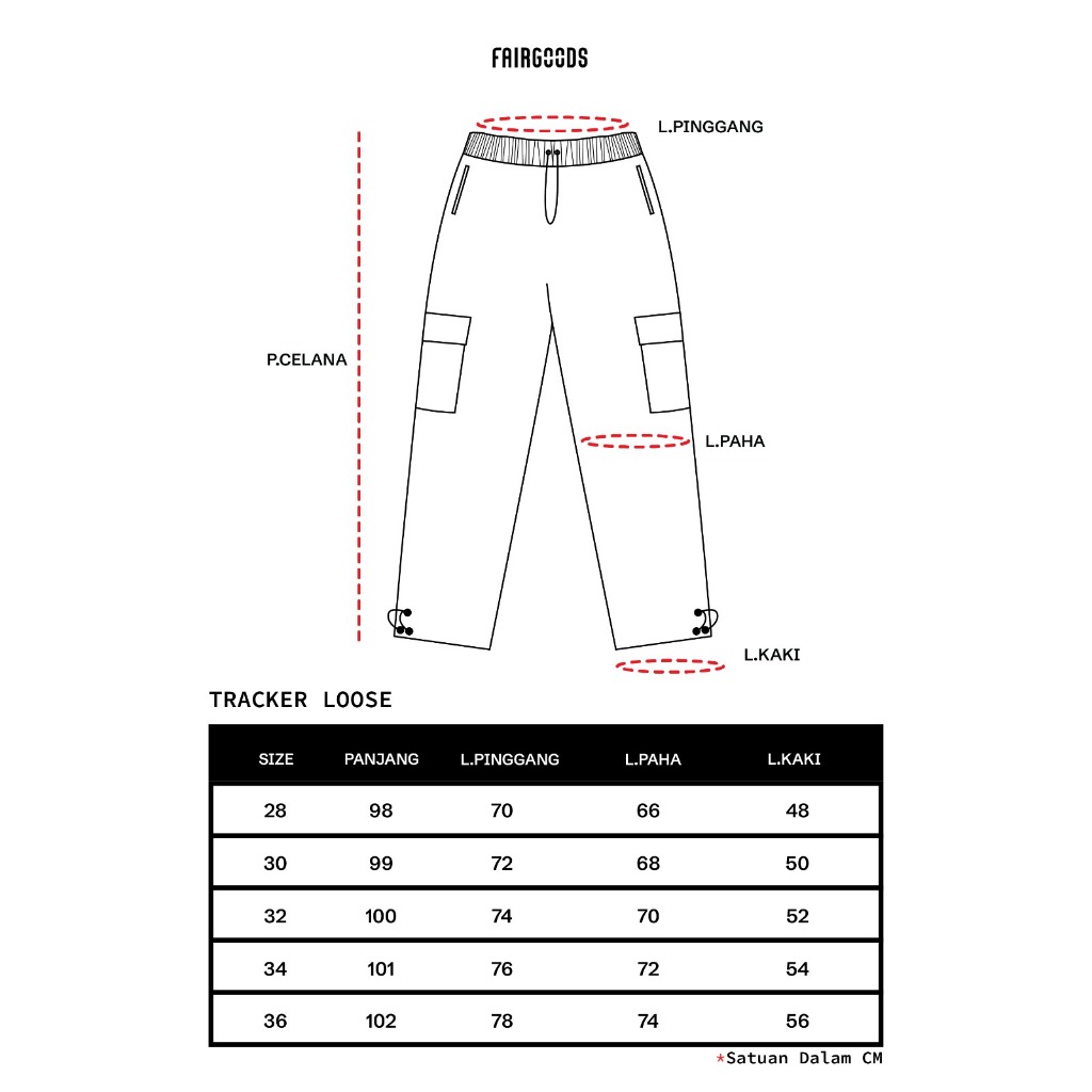 BEST SELLER WAJIB PUNYA Fairgoods Trackpants Loose Fit Gramic Black 2025