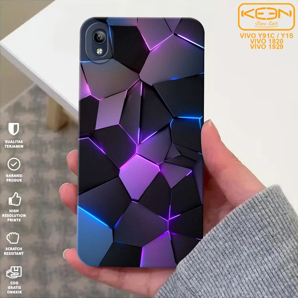 Case Hp Vivo Y91C/Vivo Y1S - Casing Hp Vivo Y91C/Vivo Y1S Motif Abstrak - Case Procamera - Softcase 
