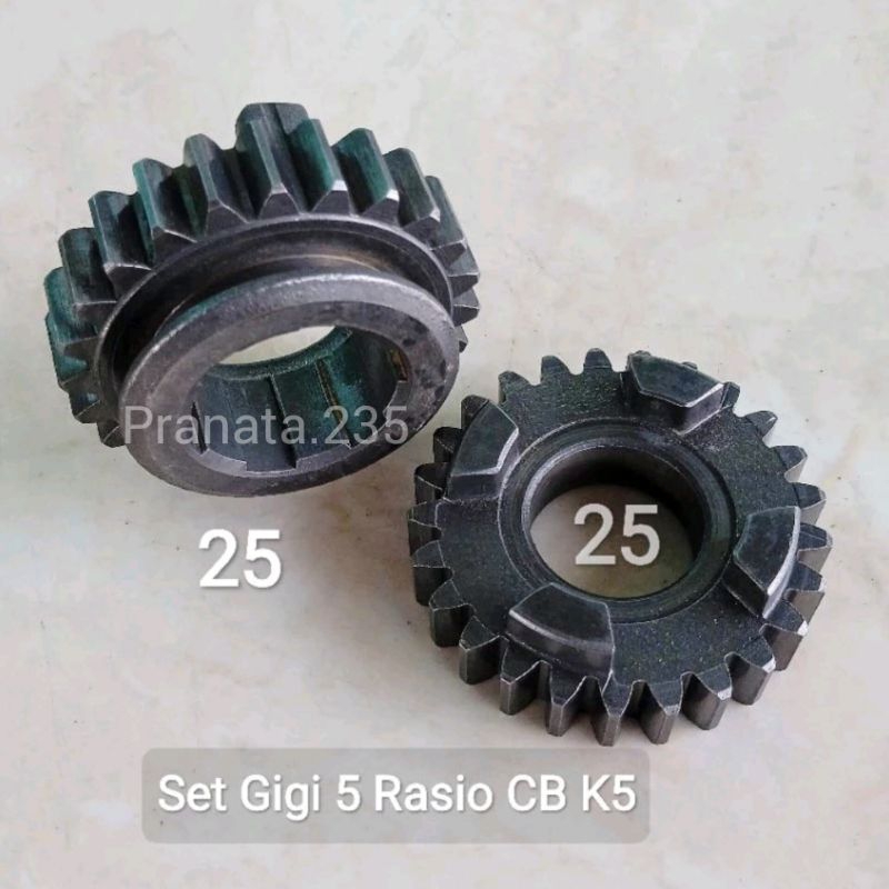 Original Set Gigi 5 Honda CB K5 Rasio Mata 25 - 25 CB 100 CB 125 Original JAPAN PNP GL 100 125 GL100