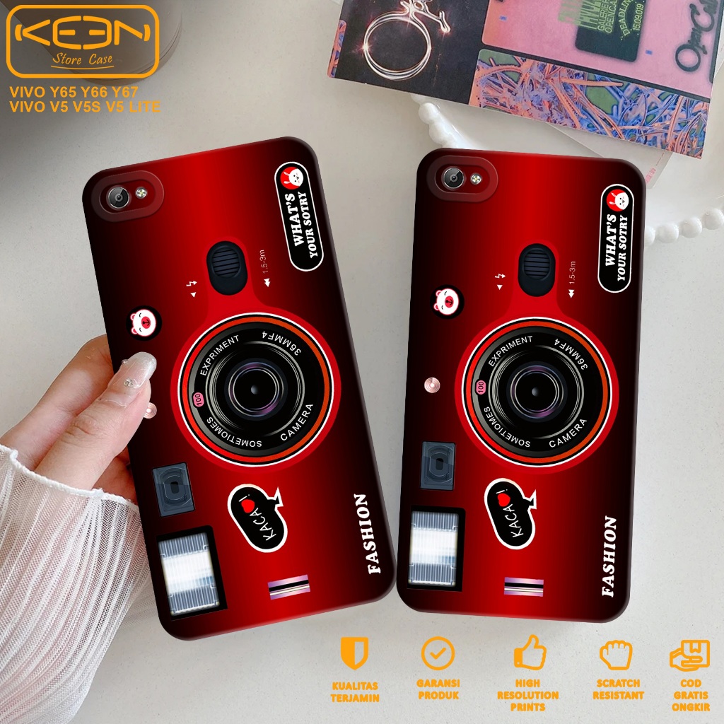 Case Hp Vivo Y65 Y66 Y67 - Casing Hp Vivo Y65 Y66 Y67 Motif Camera - Case Procamera - Softcase Hp Vi