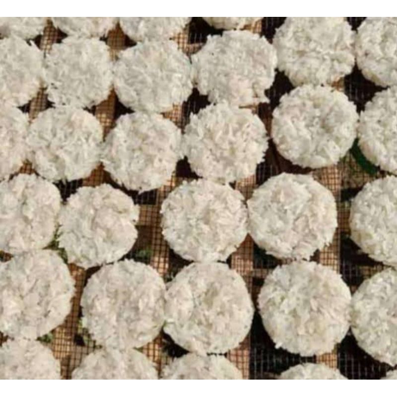 

rengginang mentah mekar