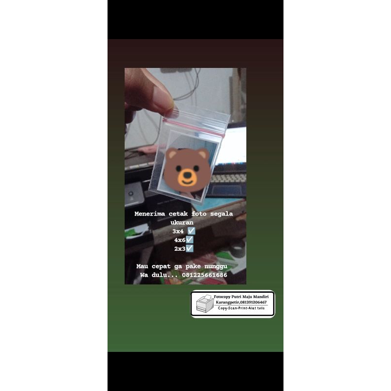 

cetak foto uk. 2x3