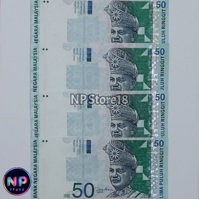 Souvenir Uang Asing Kuno Malaysia 50 Ringgit Kuno