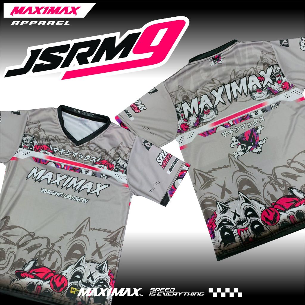 Jersey Racing Maximax V.09 | Maximax Apparel | Abu-abu | Kaos Racing