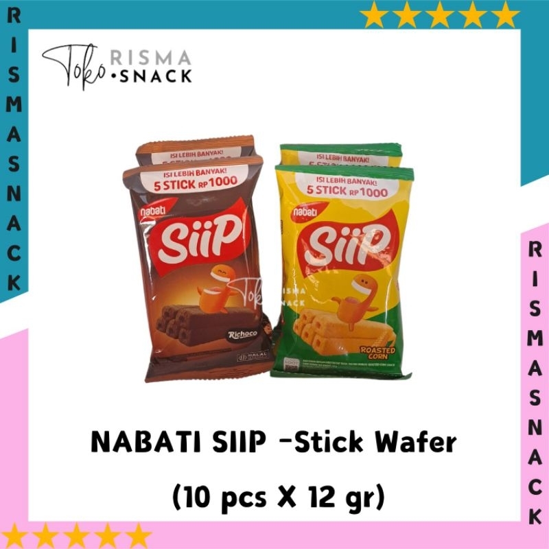 

Nabati Siip Stick Wafer All Variant kemasan (10pcs x 12gr)