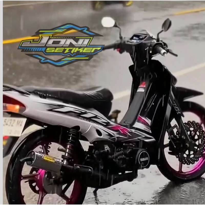 STIKER STRIPING ORI YAMAHA FIZ R 2004 VARIASI HITAM TERBARU STIKER FIZ R HITAM 2004