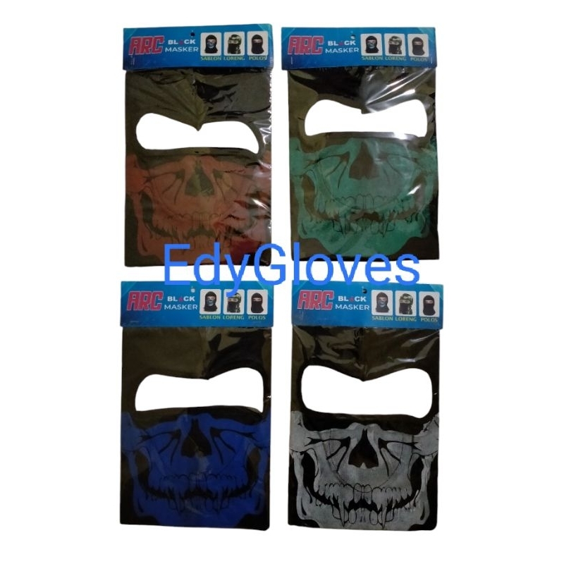 Masker Ninja Busa | Masker Ninja Motif Tengkorak